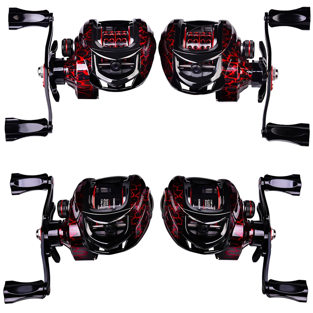 

Рыболовная катушка для заброса приманки, макс. тяговое усилие 10 кг 7,2: 1, для морской рыбалки в соленой воде, аксессуары для рыболовных снасте...