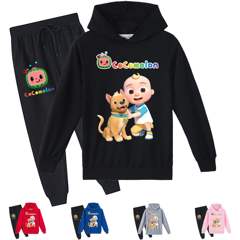

Baby Girls Cocomelon Clothes Set Kids Tracksuit 2021 Autumn Spring Newborn Boys Watermelon Hoodie+Pant 2pcs Suit Toddler Costume