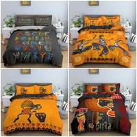 ethnic dance duvet cover set beautiful black woman bedding set comforter cover with pillowcase 23 pcs king queen size bed set