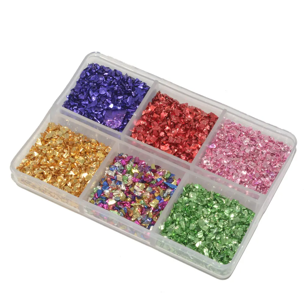 

Камни для ногтей, стеклянные, нестандартные, 70 г, супер блестящий