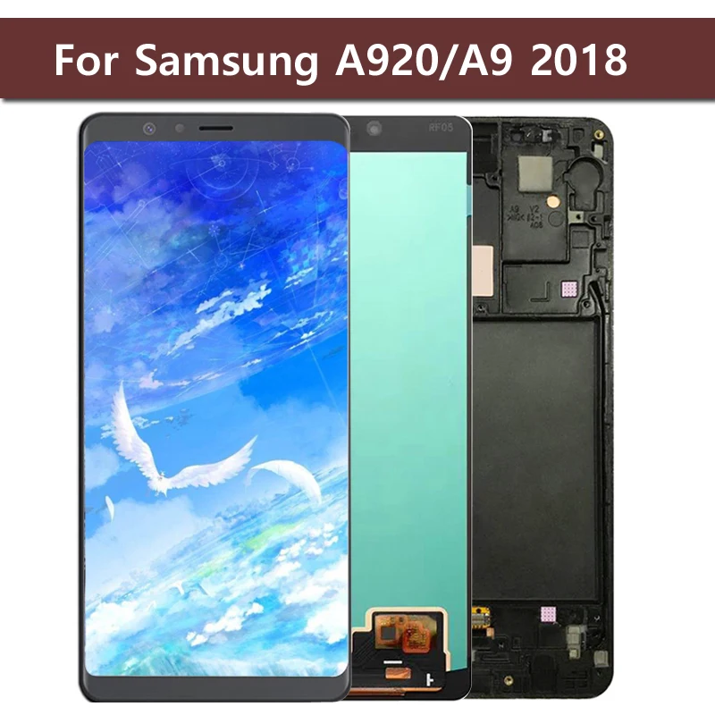Дисплейный модуль для Samsung Galaxy A9 2018 A920 с сенсорным дигитайзером в сборе запасные