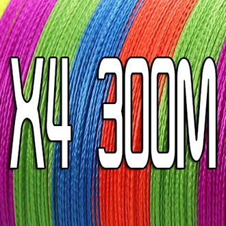 4 Strands 300M JOF 300 м 500 м 1000 м 4 нити 8 нитей многоцветная PE плетеная леска многонитевая проволока - Цвет: 4 Strands 300M