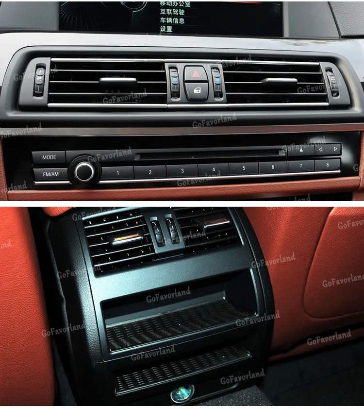 Передняя консоль центр тире AC свежий воздух выход вентиляционная решетка для BMW 5