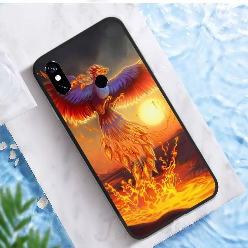 

Phone Case For Xiaomi Redmi note 7 8 9 pro 8T 9A 9S Mi Note 10 Lite pro Cool Animal Phoenix Flamingo