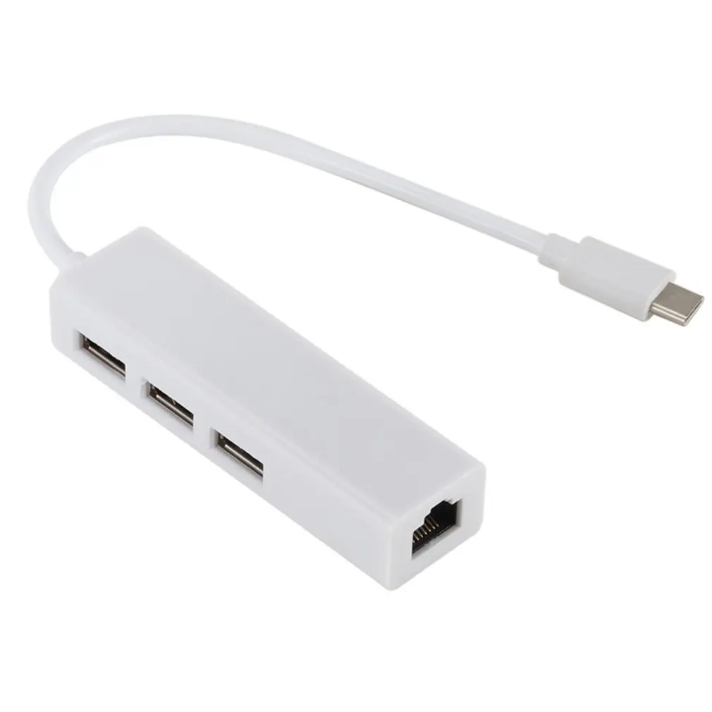 Несколько USB C 3 1 Тип до RJ45 Ethernet сетевой адаптер Hub кабель для Macbook ПК Lan Кабель