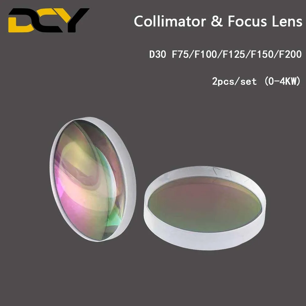 Fiber Laser Collimator & Focus Lens D30 F75/F100/F125/F150/F200 2Pcs/Set for Raytools WSX Bodor Head BT240S BM111 | Инструменты