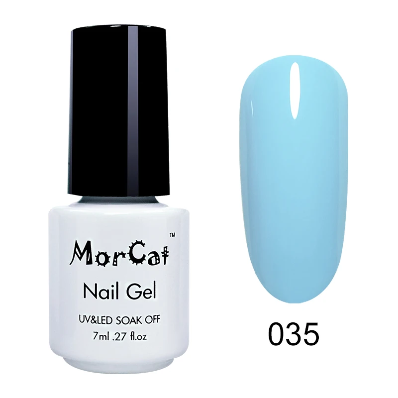 MorCat Гель-лак для ногтей 7 мл флуоресцентный Цветной Гель-лак Soak Off неоновый лак для ногтей лак для нейл-арта Vernis полуперманентный УФ - Цвет: 035
