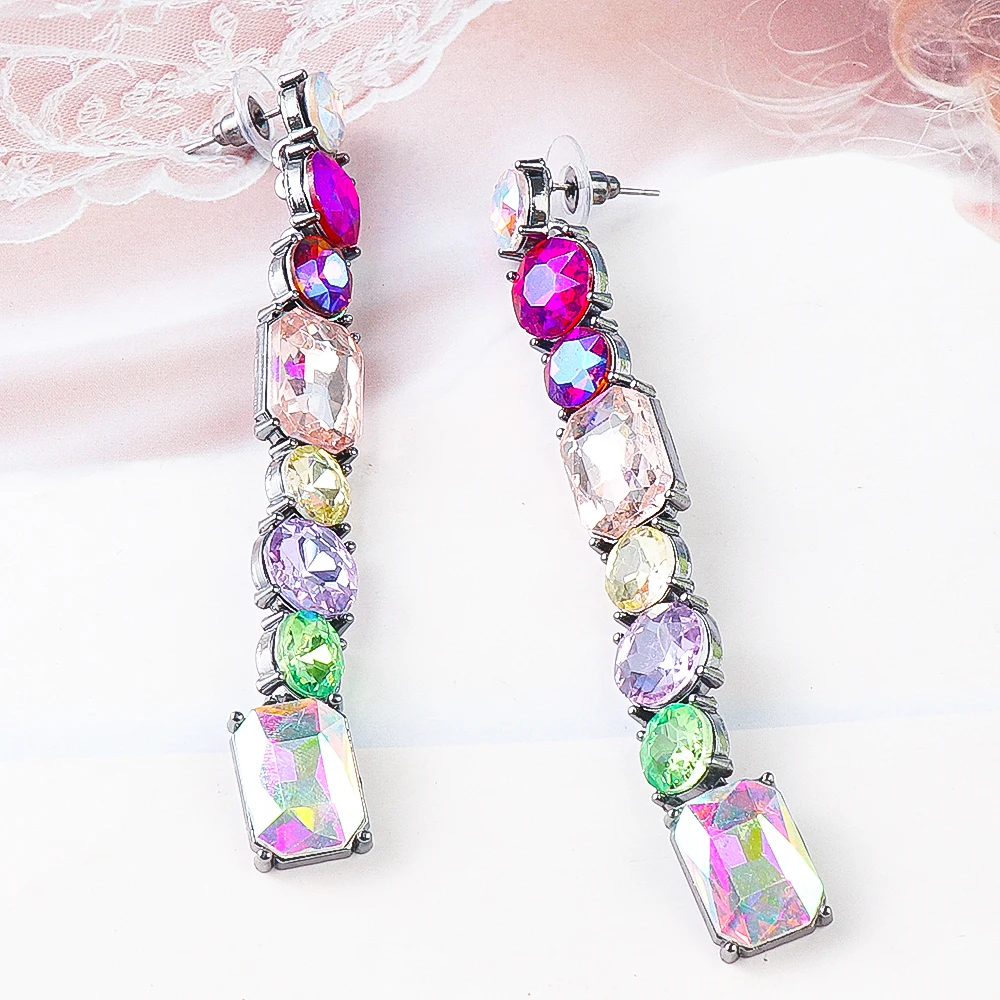 

Top Quality Jewelry Fashion Trend Earrings For Women High Quality Crystal Metal Accessories Party Girl First Choice Earrings