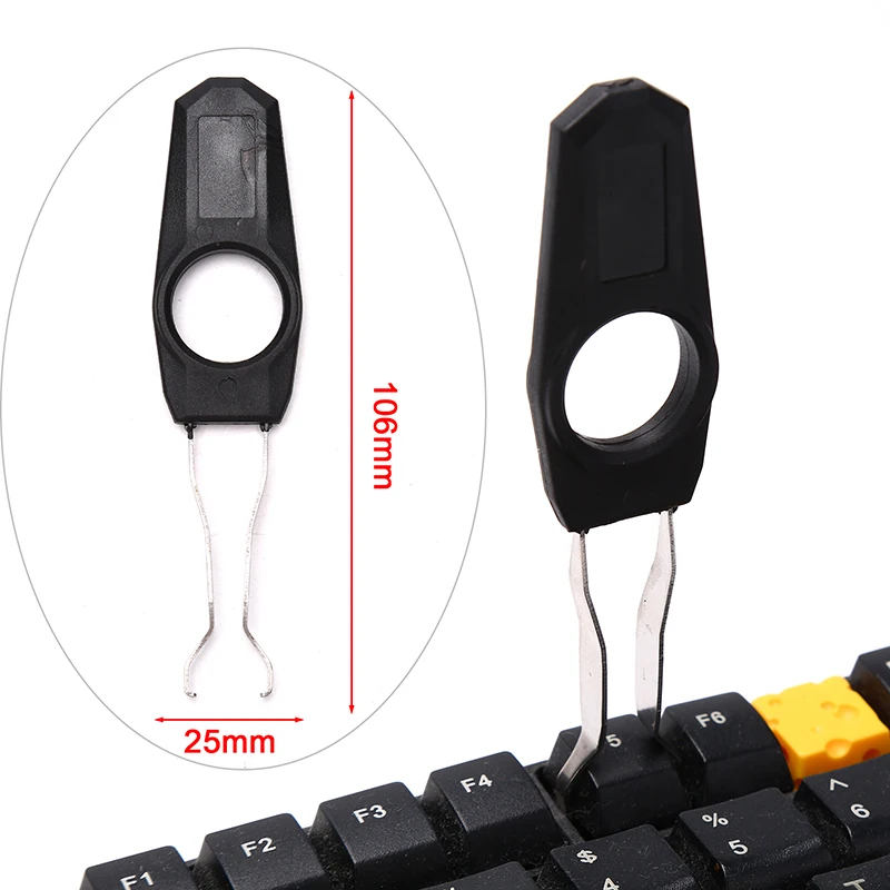 

1 PCS 2 In 1 Stainless Steel Key Switch Puller Keycap Extractor Puller Wire Switch