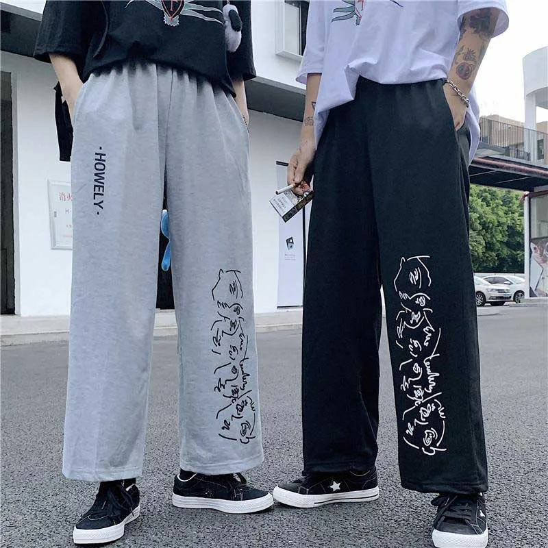 

NiceMix harajuku Spring Sweatpants Women Pants Fashion Big Size Loose Baggy Joggers Track Pants Hip Hop Harem Trousers Wide Leg