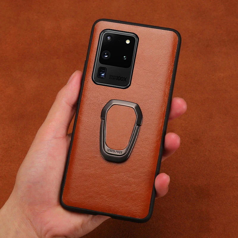 Чехол для телефона из натуральной кожи Samsung galaxy S20 ультра S10 s10e S8 S9 Plus Note 10 9 8 A71 A50 A70