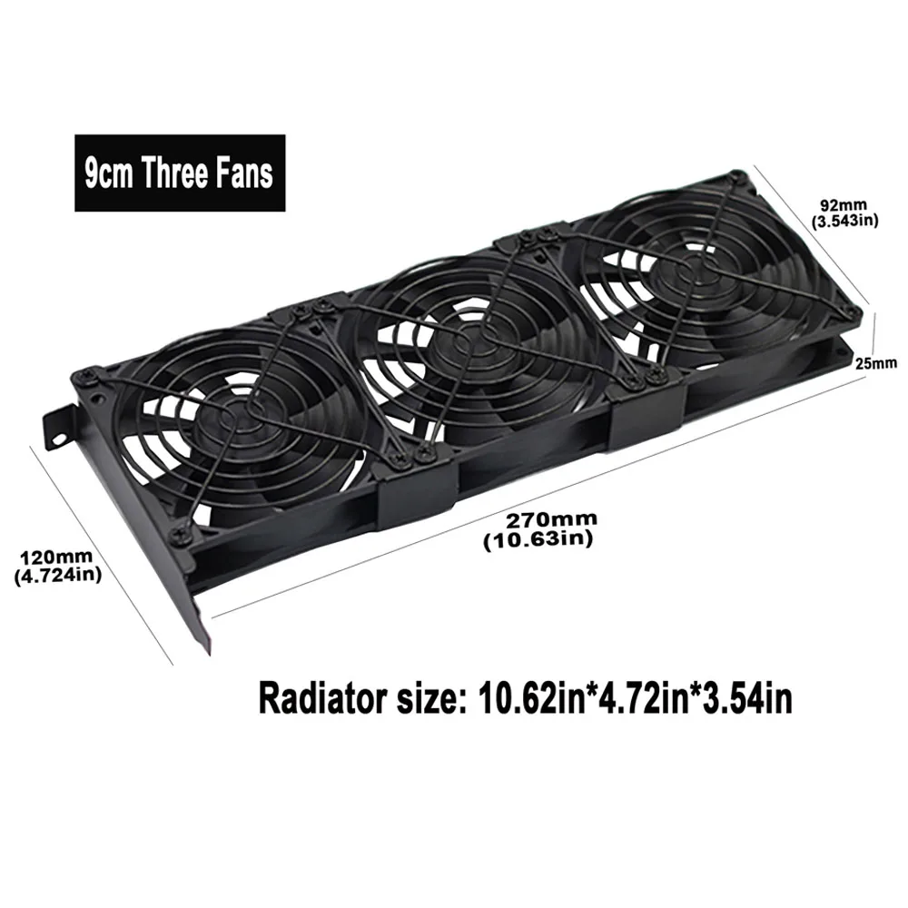 YOUNUON Universal VGA Cooler Dual 90mm Ultra Quiet Desktop Computer Chassis PCI Graphics Card Double Fan Partner 9CM