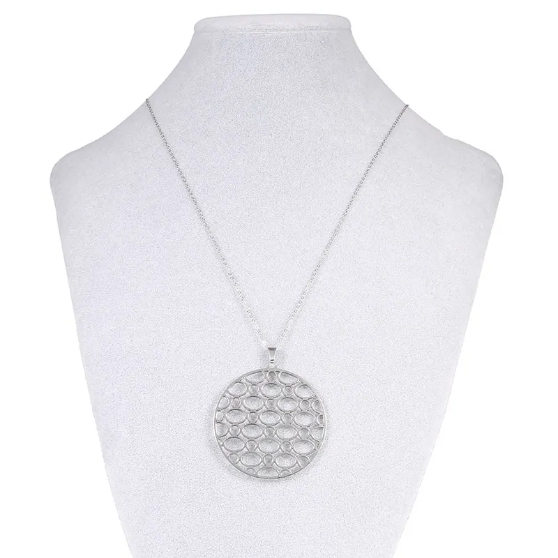 Длинная цепочка Cremo ожерелья с двусторонней кожаной подвеской ожерелье из