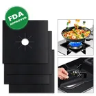 4 шт., коврик для газовой плиты, из стекловолокна