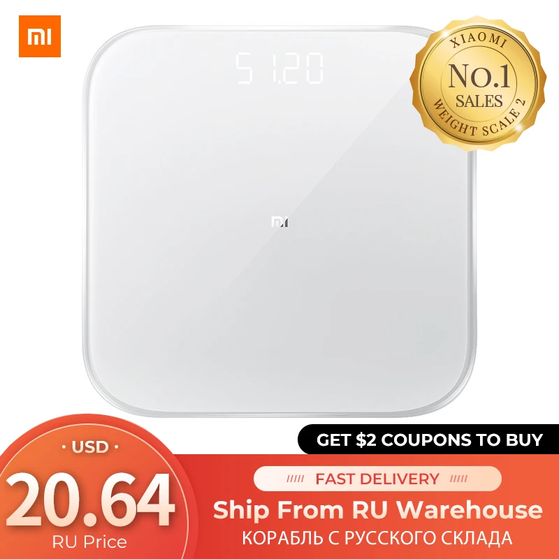 Оригинальные Xiaomi mi умные весы 2 весы для здоровья 2 Bluetooth 5 Цифровые весы Поддержка Android 4,3 iOS 9 mi fit APP