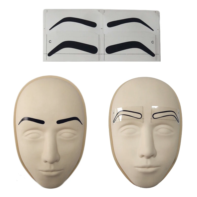 25 шт. одноразовая трафаретная наклейка для бровей микроблейдинг PMU инструменты