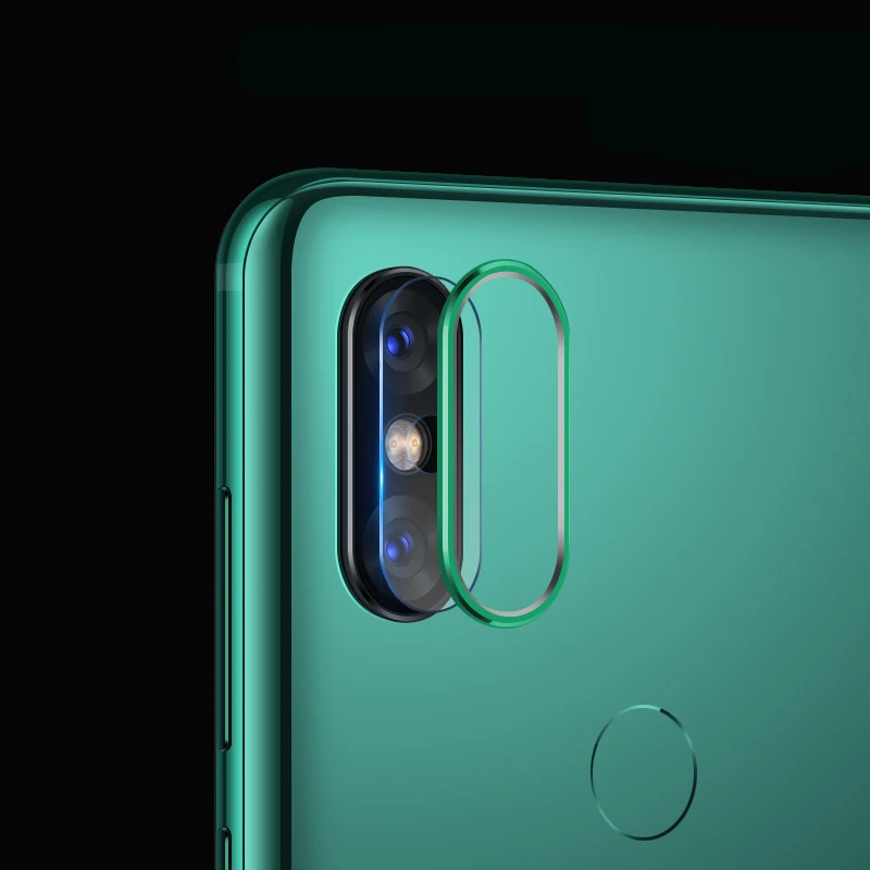 Защита для экрана камеры для Xiaomi mi 8 mi 8 стеклянная пленка+ металлическое защитное кольцо для объектива чехол для Xiaomi mi 9 mi 9 9SE 9 SE mi x 3 mi x3 - Цвет: Green with Glass