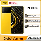 Смартфон POCO M3, глобальная версия дюйма, 4 Гб, 128 ГБ64 ГБ, тройная камера 48 МП с искусственным интеллектом, Аккумулятор 6000 мА  ч, Snapdragon 662, экран 6,53 дюйма, DotDrop