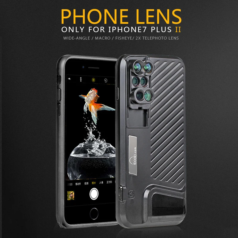 6 в 1 комплект объективов для телефона 10X макро объектив и 2X рыбий HD камера