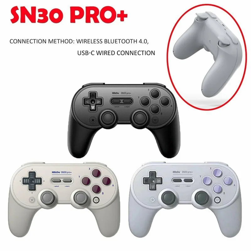 

8bitdo SN30 Pro + Bluetooth Вибрационный беспроводной геймпад контроллер для Windows/Android/MacOS/Steam/Nintendo Переключатель джойстик