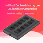 Корпус NGFF M.2 ssd с двумя жесткими дисками, высокоскоростная передача ssd
