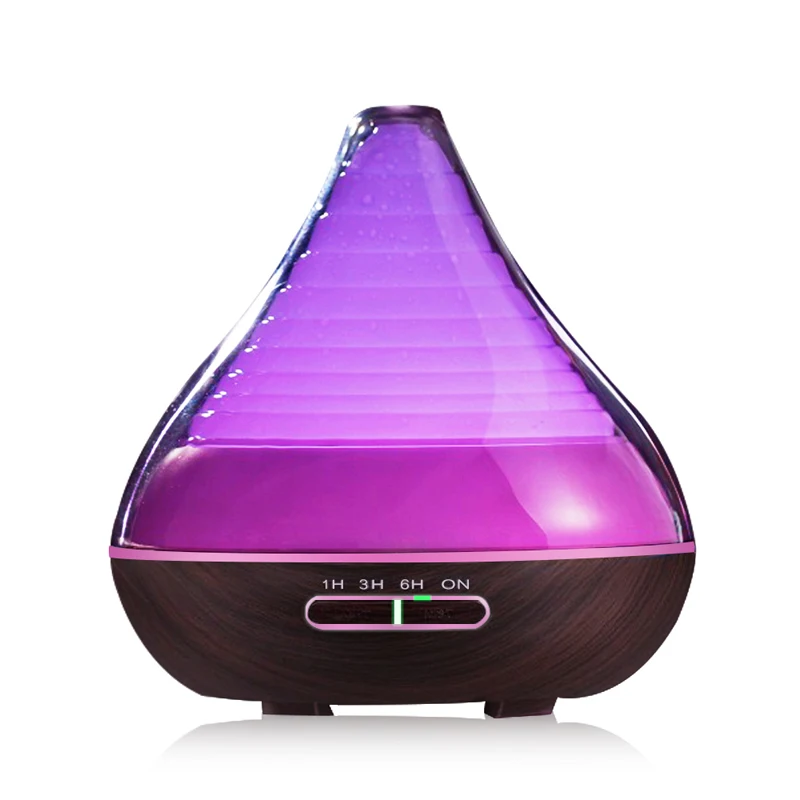 

Diffusers 300ml Air Humidifier Essential Oil Diffuser wood grain purifier Mist Maker led light for Home fast shipping from Spain