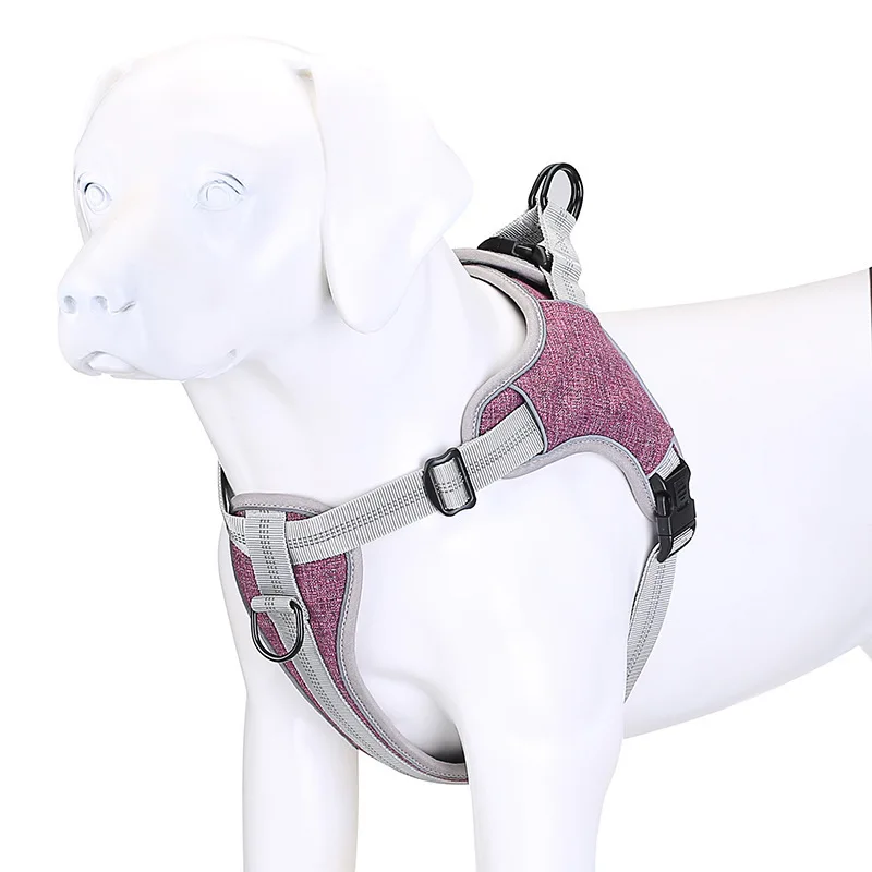 No Pull Pet Dog Harness Soft Lining Reflective Medium Large Dogs Vest Breathable Walking Training Chest Strap Supply | Дом и сад