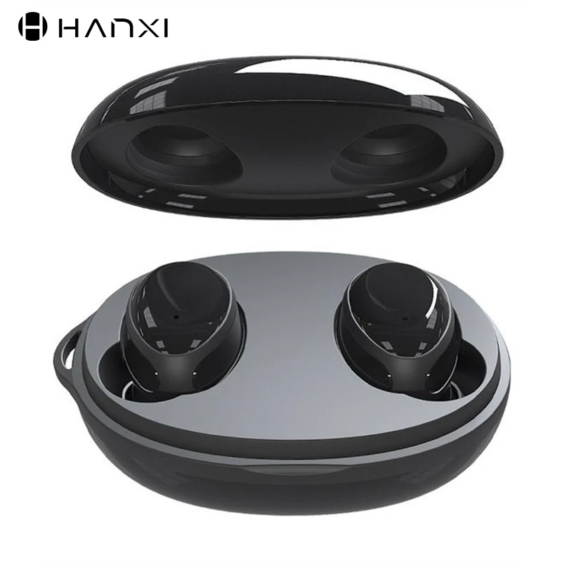 K1 TWS Ture Беспроводная bluetooth гарнитура с зарядным чехлом спортивные басы Наушники 3D