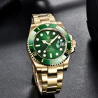 Часы PAGANI Мужские механические Автоматические, брендовые роскошные золотистые водонепроницаемые до 100 м из нержавеющей стали, 40 мм, NH35