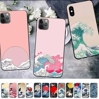 maiyaca wave art japanes phone case for iphone 11 12 13 mini pro xs max 8 7 6 6s plus x 5s se 2020 xr case