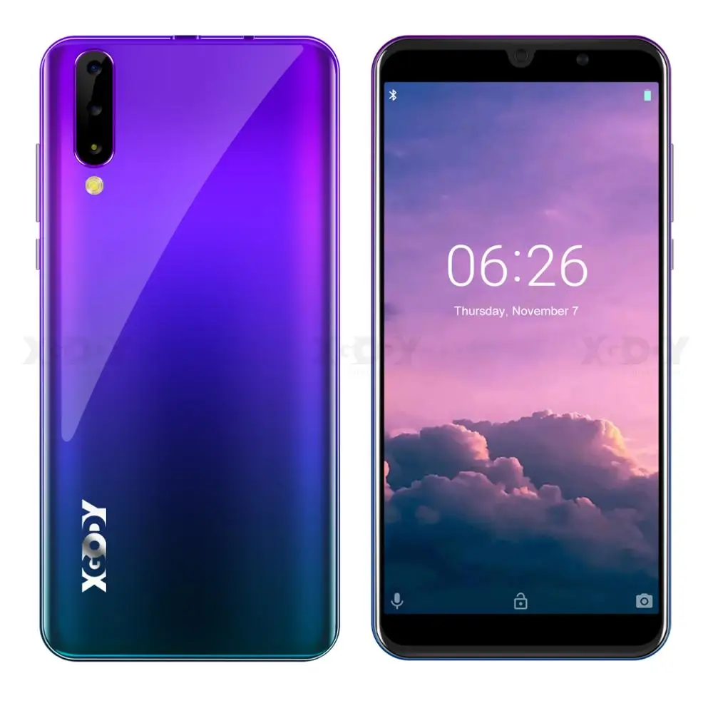 Новый мобильный телефон XGODY P30 на базе Android 9.0, 6 дюймов, соотношение сторон 18:9, 2G ОЗУ, 16G ПЗУ, четырехъядерный процессор MTK6580, две SIM-карты, камера 5 МП, GPS, 3G, смартфон.