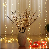 20 bulbs led willow branch lamp battery powered decorative light tall vase filler willow twig lighted branch for home decoration