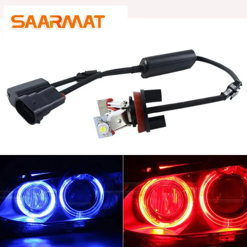 2 шт. светодиодный Ангельские глазки пульт дистанционного управления для BMW 1 3 5 6 7