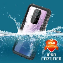 360 Full Protection Phone Case for Xiaomi Mi Redmi Note 9 10X 4G IP68 Waterproof Transparent Back Cover