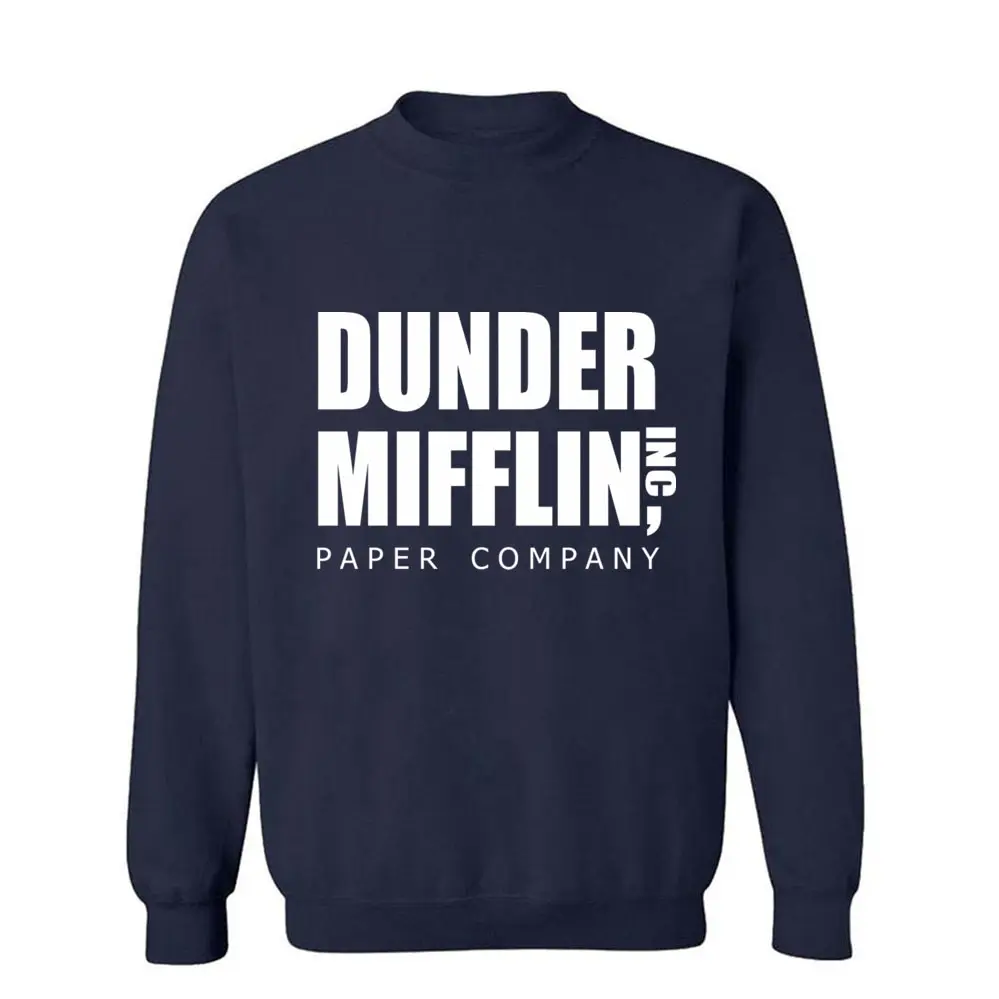 Толстовка DUNDER MIFFLIN PAPER INC Мужская хлопковая теплая фуфайка с капюшоном модная