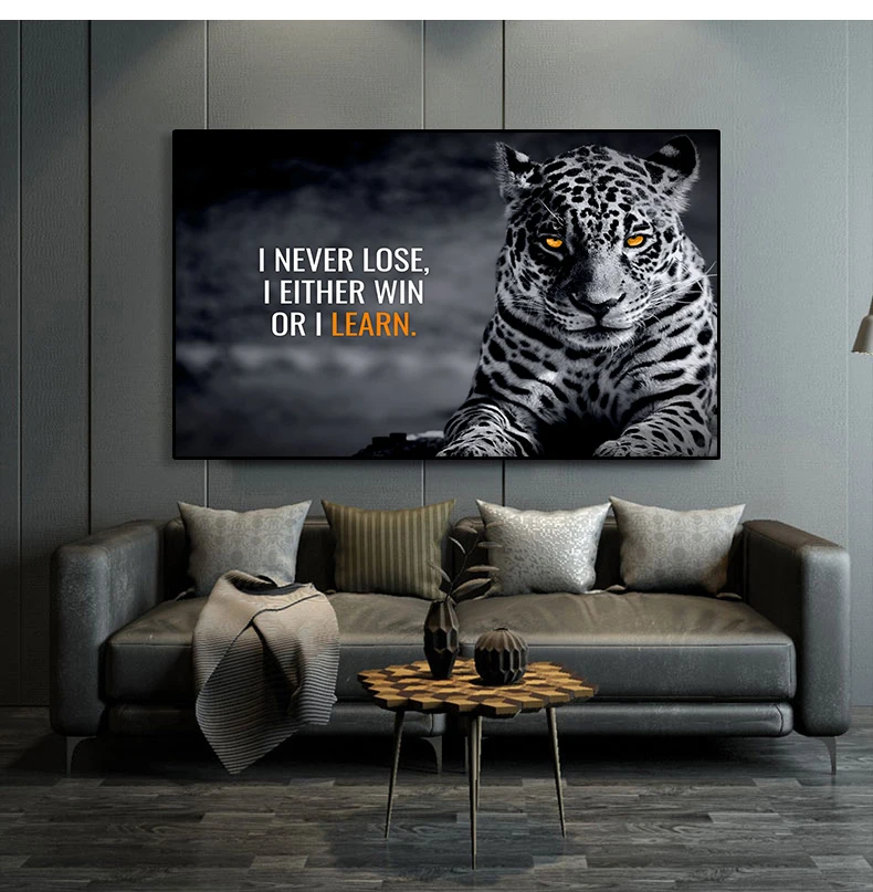 Вдохновляющие цитаты № 1 фон с животными холст настенные художественные картины