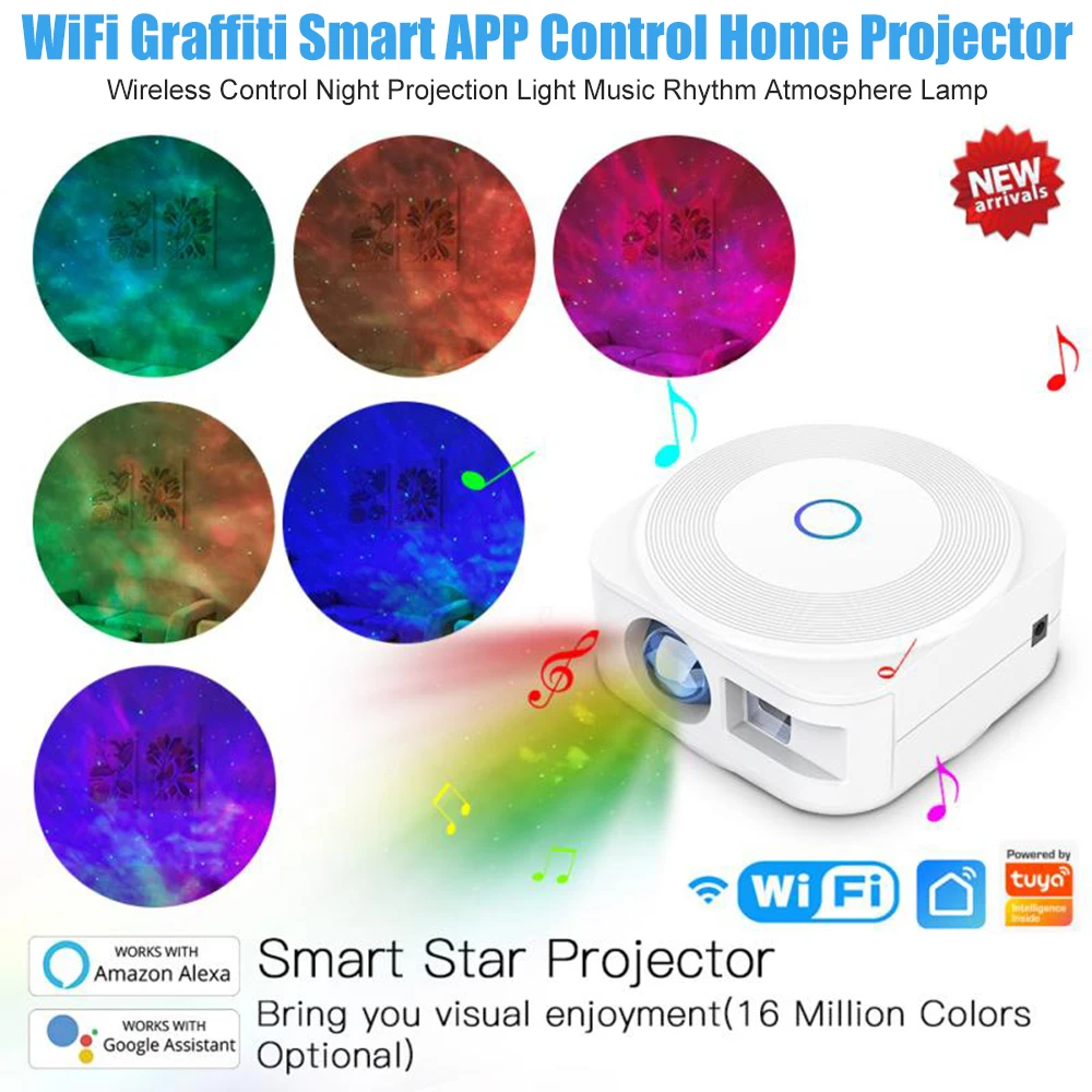 

Смарт-проектор Tuya со звездным небом и Wi-Fi