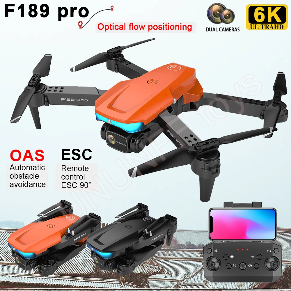

Квадрокоптер F189 PRO складной, 4K HD, Wi-Fi, FPV