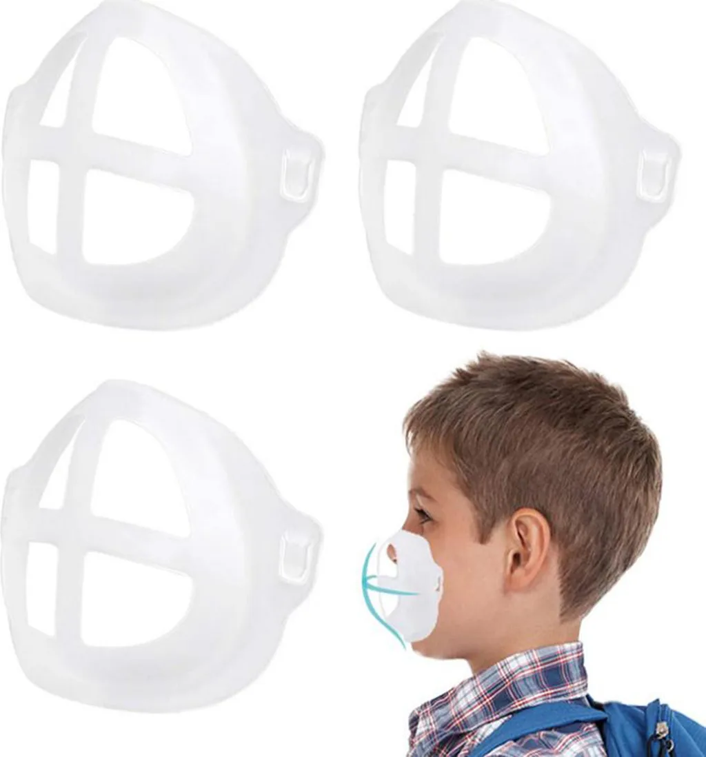 Breathable Mouth Mask Breathing Assist Inner Cushion Bracket Food Grade Prevent Lipstick Off Holder Children 2/3/4/6pc |