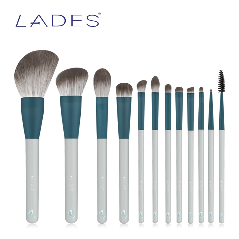 LADES 12PCS Makeup Brushes Sets Powder Blush Eyeshadow Make Up Brush Kits Concealer Lip Eyeliner Beauty Tools | Красота и здоровье