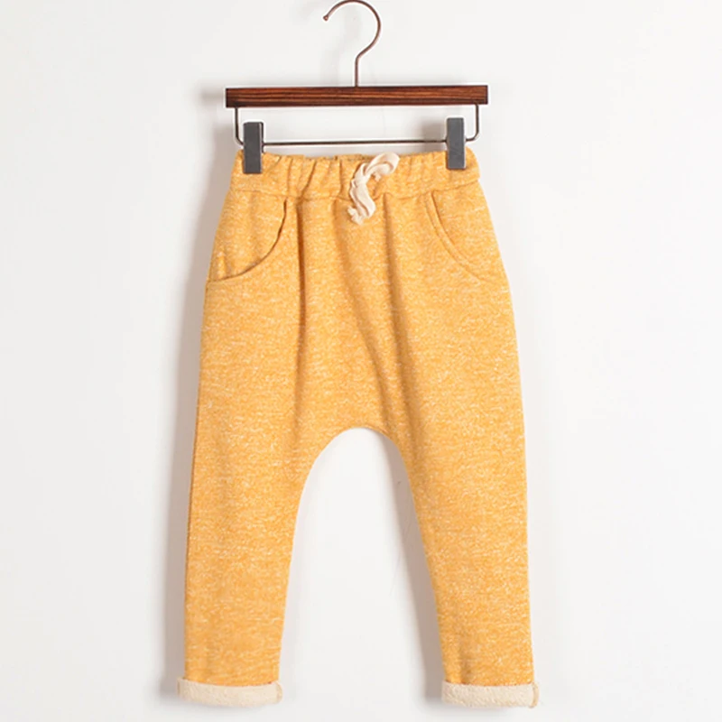 Осень 2021 брюки шаровары для девочек и мальчиков маленьких Детские повседневные