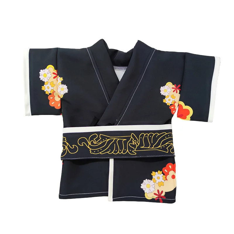 

Kibutsuji Muzan Cat clothes Demon Slayer Pet Women's clothing cos photo supplies Spring kimono Haori Yukata