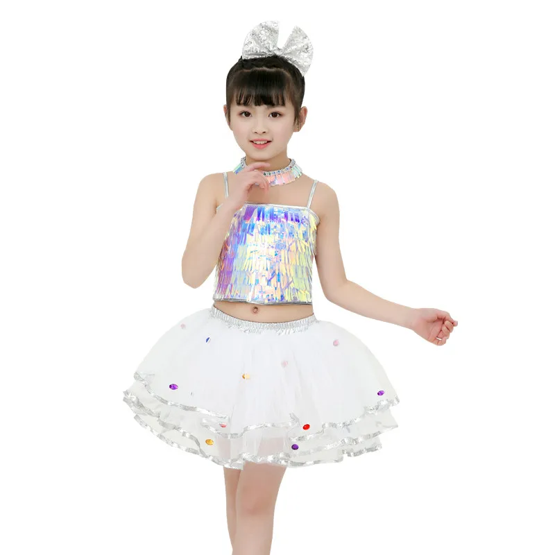 Костюмы для джазовых танцев в стиле хип-хоп детские танцевальные костюмы девочек