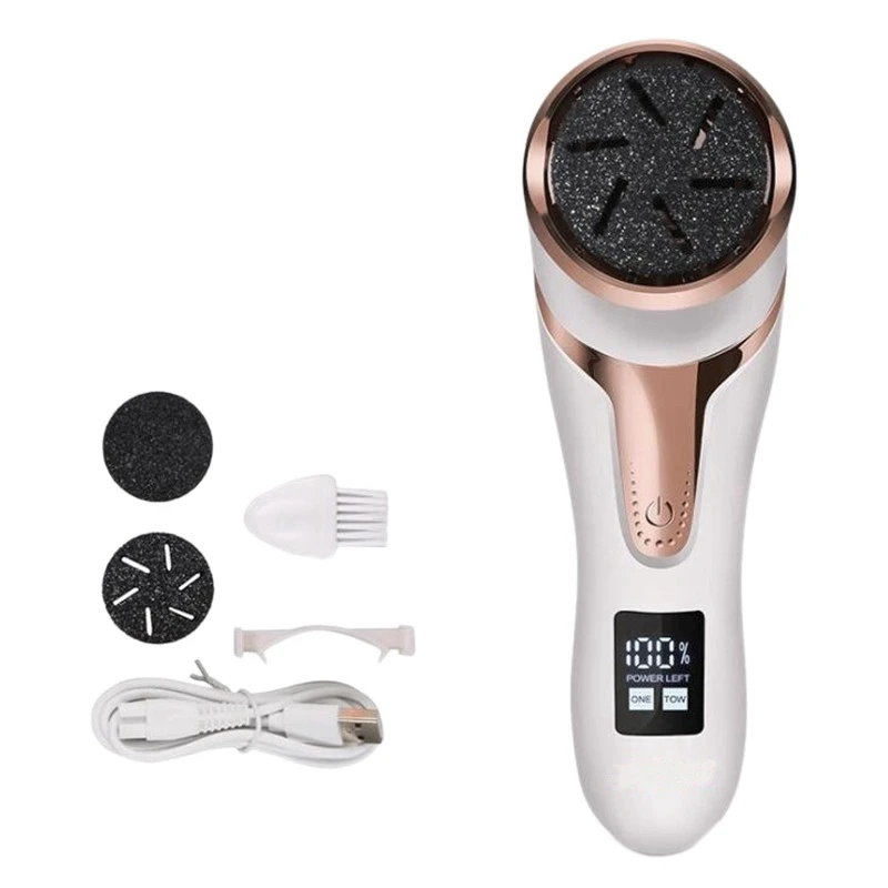 

LCD Electric Foot File Pedicure Tools 2-Speed Adjustment USB Charging Foot File Callus Remover Foot Care Tool