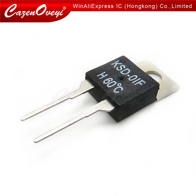 

10pcs/lot KSD-01F 40 45 50 55 60 65 70 80 85 degree normally closed thermostat switch Temperature Control TO-220