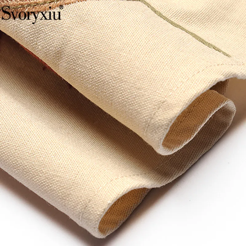 Женское платье с вышивкой Svoryxiu разноцветное винтажное вечернее средней длины из