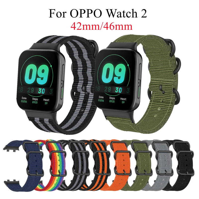 

Ремешок нейлоновый для смарт-часов OPPO Watch 2 46 мм 42 мм