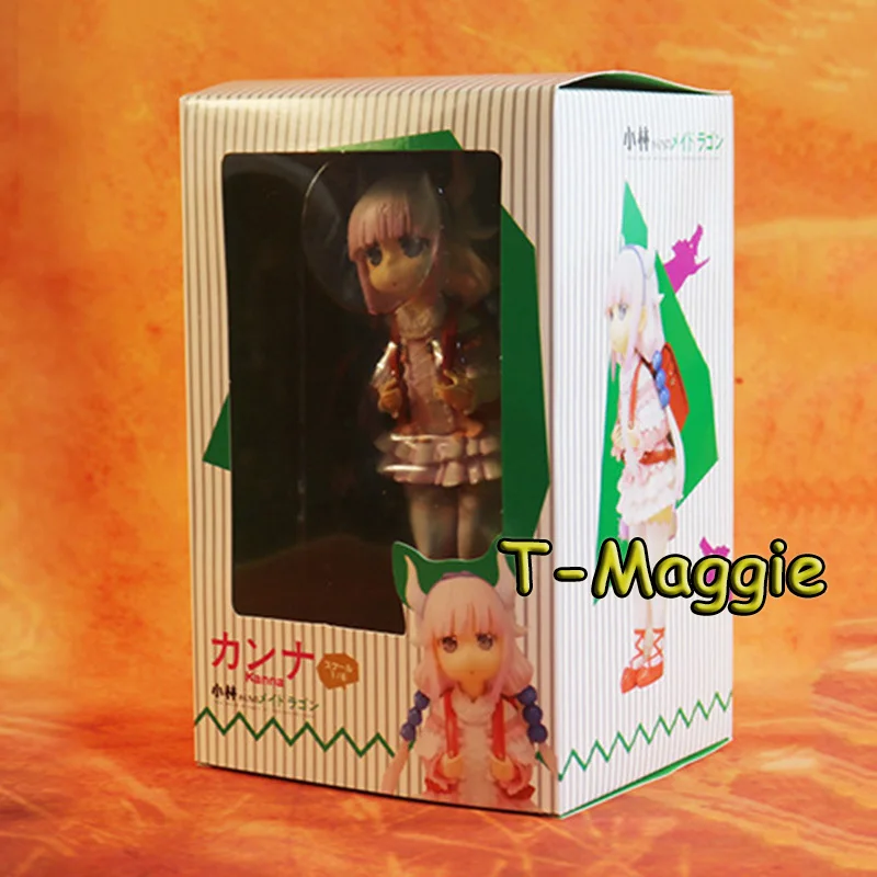 

Popular Anime Figure Kobayashi's Maid Dragon KannaKamui PVC Action Figure Static collection ornaments Toy For Children Gift 18CM