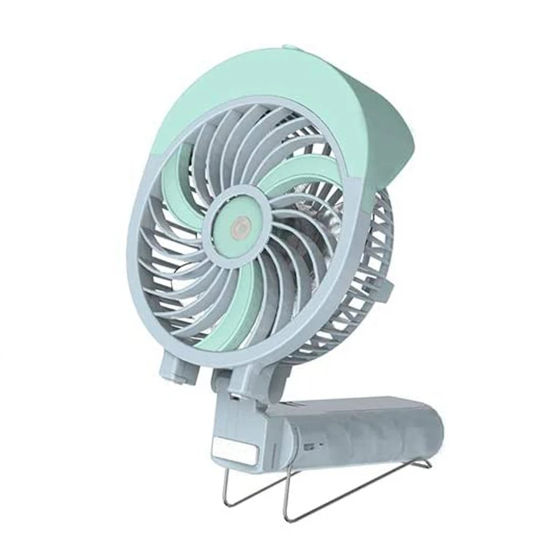 

Handheld Misting Fan Small Cooling USB Rechargeable Fan Battery Operated Portable Electric Fans ,Blue