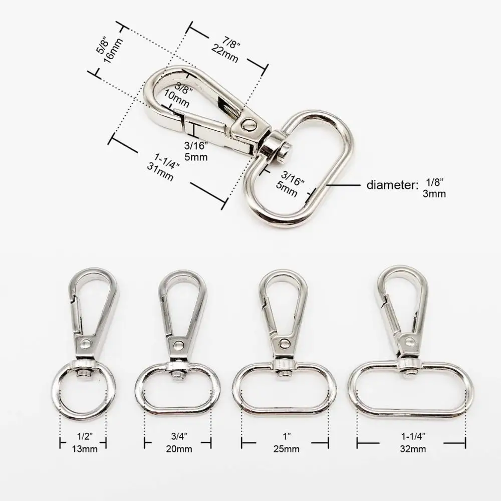 5 шт. поворотная застежка карабин для кожаных сумок|leather craft bracelets|leather stainleather tool |